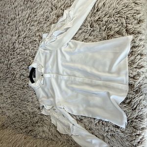 Karl Lagerfeld Paris crisp white blouse